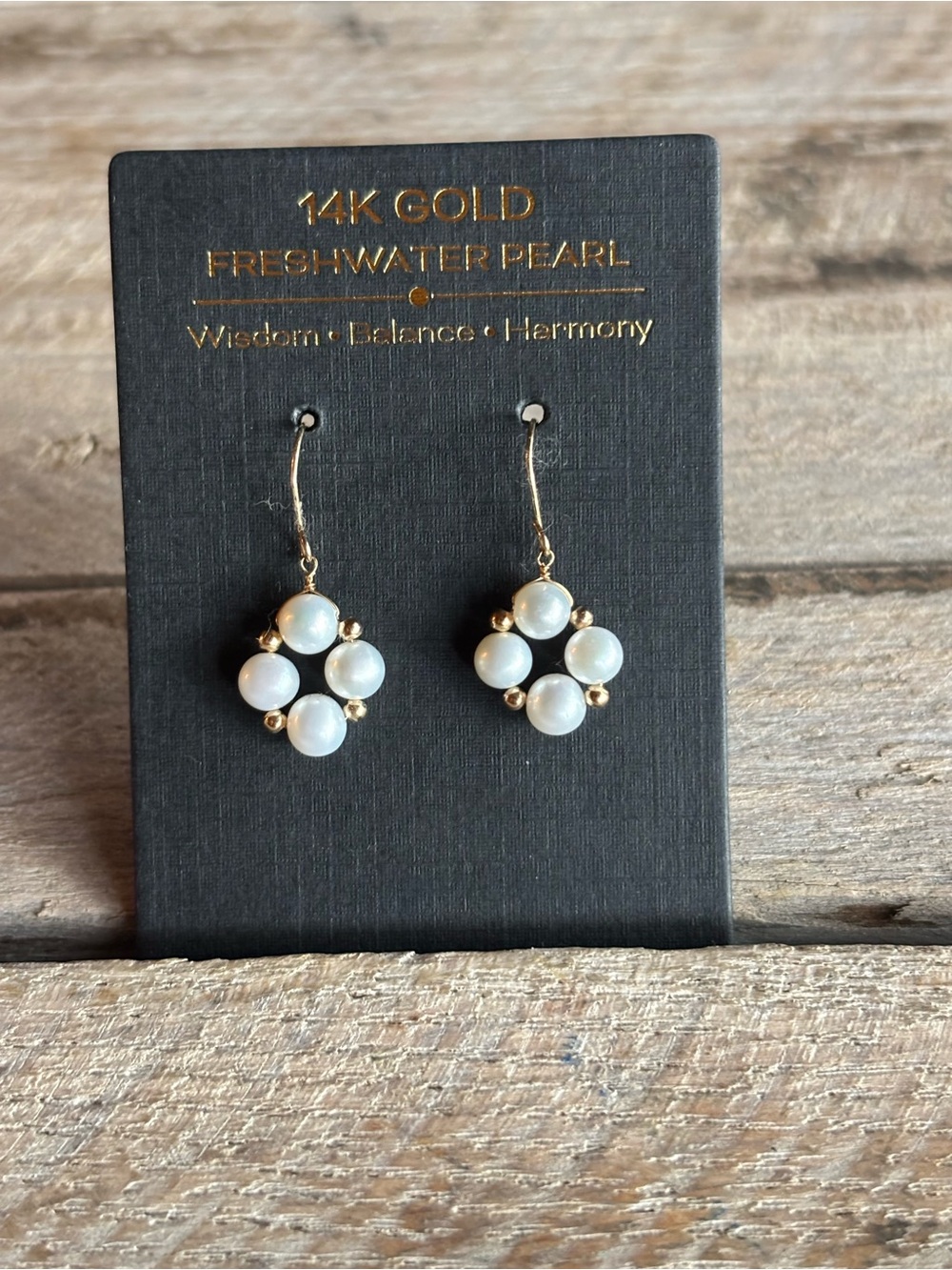 14k Gold and Pearl Drop Earrings